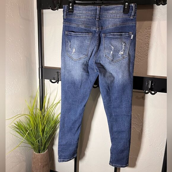 Luna Nora high rise skinny jeans distressed size 8 - Picture 3 of 16
